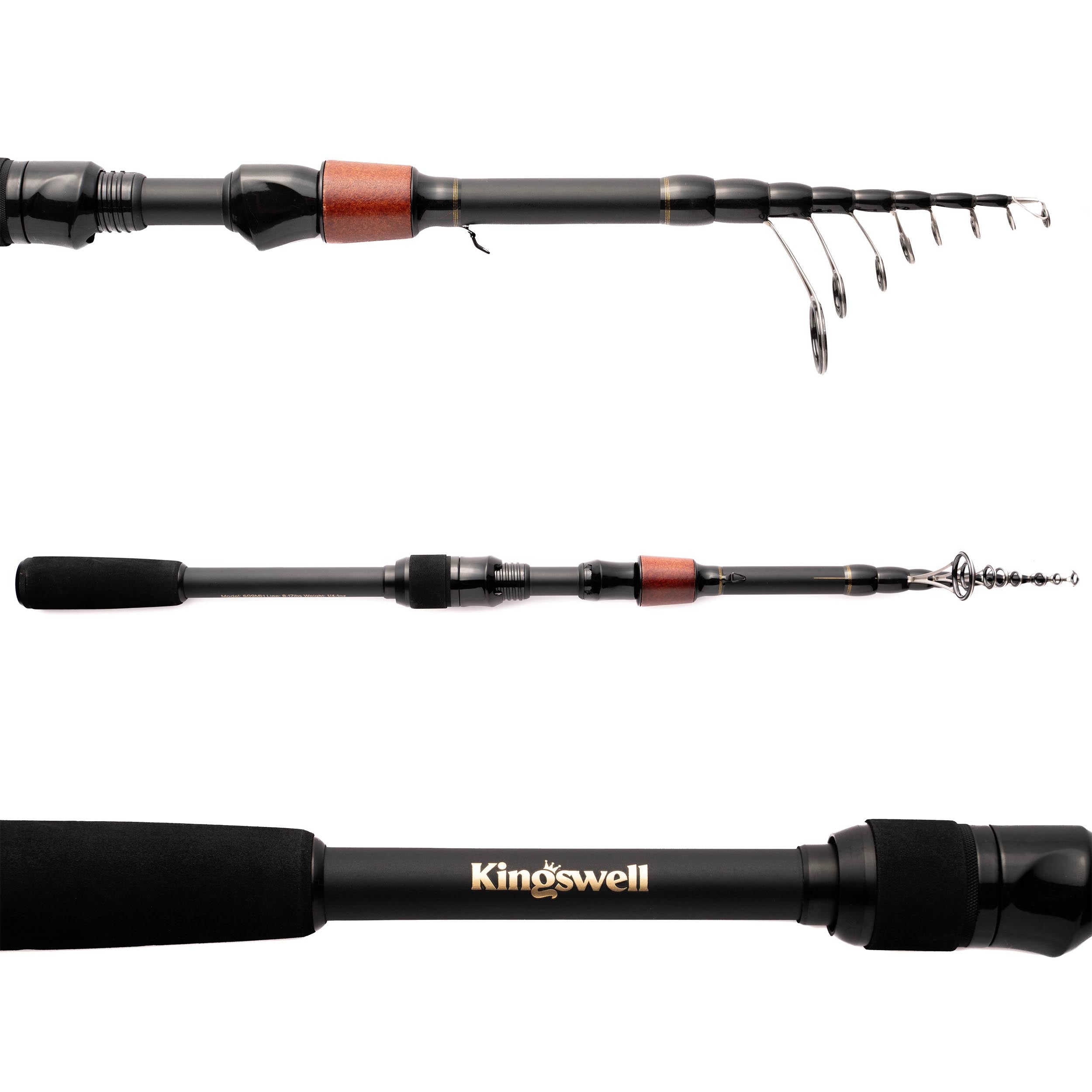 KINGSWELL TRAVEL ROD, TELESCOPING ROD AND REEL - First Cast
