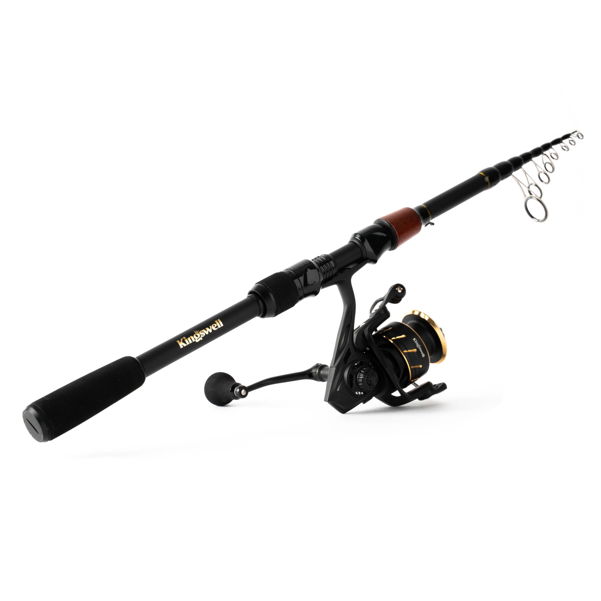 Ymiko Fishing Rod, Folding Telescopic Fishing Rod With Reel With Line Portable Casting Lure Tackle